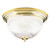 Westinghouse 6628200 Two-Light Indoor Flush-Mount Ceiling Fixture
Polished Brass Finish with Crystal Ribbed Glass