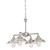Westinghouse 6354500 Iron Hill Four-Light Indoor Convertible Chandelier/Semi-Flush
Brushed Nickel Finish with Metal Shades