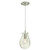 Westinghouse 6329100 One-Light Indoor Mini Pendant
Brushed Nickel Finish with Clear Indented Glass