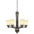 Westinghouse 6307100 Malvern Five-Light Indoor Chandelier
Oil Rubbed Bronze Finish with Smoldering Scavo Glass