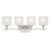Westinghouse 6304100 Alexander Four-Light Indoor Wall Fixture
Brushed Nickel Finish with Rippled White Glazed Glass