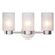 Westinghouse 6227900 Sylvestre Three-Light Indoor Wall Fixture
Brushed Nickel Finish with Frosted Seeded Glass