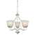 Westinghouse 6226800 Clinton Five-Light Indoor Chandelier
Satin Nickel Finish with White Alabaster Glass