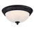 Westinghouse 6118600 11-Inch 15-Watt LED Indoor Flush Mount Ceiling Fixture
Matte Black Finish, Frosted Shade