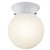 Westinghouse 6107000 5-13/16-Inch Dimmable LED Indoor Flush Mount Ceiling Fixture
White Finish with White Opal Glass Globe