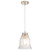 Westinghouse 6106000 One-Light Indoor Mini Pendant
Brushed Nickel Finish with Clear Seeded Glass