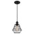 Westinghouse 6105300 Nathaniel Indoor Mini Pendant
Matte Black Finish with Angled Bell Cage Shade