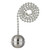 Westinghouse 7710400 Westinghouse 7710400 Brushed Nickel Finish Beaded Ball Pull Chain With 12-inch beaded chain