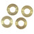 Westinghouse 7062000 Westinghouse 7062000 Four Knurled Locknuts Solid Brass