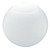 Westinghouse 8188400 Westinghouse 8188400 5-1/4-Inch White Acrylic Neckless Globe