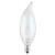 Westinghouse 0326200 Westinghouse 0326200 60 Watt CA10 Flame Tip Incandescent Light Bulb 2700K Clear E12 Candelabra Base, 120V