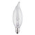 Westinghouse 0327300 Westinghouse 0327300 15 Watt CA8 Flame Tip Incandescent Light Bulb 2700K Clear E12 Candelabra Base, 120V