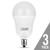 Feit Electric A1540C/10KLED/3 A15 40 Watt Equiv., 10 Year 11K, Non-Dimmable LED, White, Candelabra Base, 2700K, 3 Pk