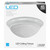 Feit Electric 73807 LED 13"  Flush Mount White w/ Alabaster Glass