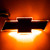 Oracle Lighting 3021-005 Illuminated Bowtie - Flat Black Center - Amber 3021-005 Product Image