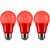 Sunlite 40454-SU A19/3W/R/LED/3PK RED TURTLE