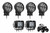 Larson Electronics LED Cab Light Upgrade Kit for John Deere 7810 Tractors - (4) LEDLB-10R-CPR - (2) LEDEQ-3X2-CPR