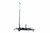 Larson Electronics 5 Stage Light Mast on 12' Single Axle Trailer w/ Wheels - Extends up to 11' - 300 lb Capacity - Tongue Jack w/ Pivoting Caster