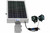 Larson Electronics Solar Powered Dual LED Light - (2) 10W Lamps - 12 Hr Run Time - Automatic Timer