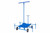 Larson Electronics 6' Mini Light Tower - Fixed Pole w/ T-Head Platform - Wheeled Cart Base - Powder Coated Blue