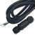 Lighting and Supplies LS-90396 78In Waterproof Connector And Cord/Black 18Awg/300V