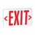Lighting and Supplies LS-8-2208 Lighting and Supplies LS-8-2208 LED Red Univ Exit Sign - Battery Backup Emergency