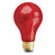 Lighting and Supplies LS-8-1680 Lighting and Supplies LS-8-1680 25A19/Trans Red Pet Incandescent