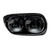 Metra BC-RGHKB Powersports Dual Round Motorcycle Headlights with Black Face - 5.6 Inch