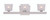 Designers Fountain Pro Plus 68103-SP Volare 3 Light Bath Bar Designers Fountain Pro Plus 68103-SP Volare 3 Light Bath Bar