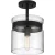 D222M-SF-MB - Midnight LA 1 Light Semi Flush - Designers Fountain Pro Plus