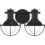 D243M-2B-MB - Dalton 2 Light Vanity - Designers Fountain Pro Plus