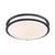 EnviroLite EV1424C3C-43 LED Flushmount 24" Matte Black Oval Selectable LED CCT