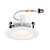 EnviroLite EVL4733CWH35 LED Recessed 4 in. 3500K Cool White Integrated LED Recessed CEC-T20 Baffle Trim in White