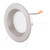 EnviroLite EVL6733CWH40 LED Recessed 5 in./6 in. 4000K Bright White Integrated LED Recessed CEC-T20 Baffle Trim in White