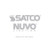 Satco SF76/347 14" Pol Br/Leaf Glass Semi-Flu