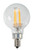 Keystone KT-LED4.5FG16-E12-950-C Small Globe Filament Bulb, 40W Equivalent, G16.5 Shape, E12 Candalbra Base, 5000K, 90 CRI, Clear | Keystone Technologies | Keystone Technologies at lightingandsupplies.com