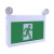 EiKO EXIT/EM/W Exit Sign Color Selectable with Emergency Light White Housing