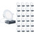 IB-002-2-12W-WH-24PK Infibrite IB-002-2-12W-WH-24PK 6 Inch 2700K Soft White 12W 1050LM Ultra-Thin Integrated LED Light Kit, Flush Mount, Dimmable, Wet Rated 24 Pack