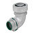 Southwire MSTR-12590-B 1-1/4" Liquid-Tight Box Connectors, 90 Deg., Insulated - Malleable Iron