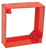 Southwire 53151-3/4RED 4" Square Life Safety Extension Ring, 1-1/2" Deep - Welded, W/Conduit KO's