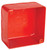 Southwire 52171-SVTRED 4" Square Life Safety Box, 2-1/8" Deep - Welded, W/Conduit KO's