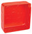 Southwire 52151-SVTRED 4" Square Life Safety Plenum Box, 1-1/2" Deep - Welded, W/Conduit KO's