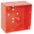Southwire 52171-1RED 4" Square Life Safety Box, 2-1/8" Deep - Welded, W/Conduit KO's