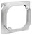 Southwire 52C4-1/2 4" Square To 4" Ocatgon Device Ring - Raised 1/2"