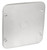 Southwire 72C6-VTSS 4-11/16" Square Plenum Blank Cover - W/ 1/2" Knockout - Stainless Steel