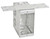 Southwire CB-1350 One Gang Bracketed Masonry Box, 3-1/2" Deep - Non-Gangable, W/ Conduit KO's