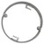 Southwire 57111 4" Round Pan Box Extension Ring, 1/2" Deep - Drawn, Fixture Earss 2-3/4" O.C.