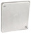 Southwire 52C6-VT-SS 4" Square Plenum Blank Cover - W/ 1/2" Knockout - Stainless Steel