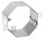 Southwire OCR-250 Octagon Concrete Box, 2-1/2" Deep - Welded W/ Conduit KO's