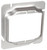 Southwire 72C18-5/8 4-11/16" Square Two Gang Device Ring - 5/8" Raised